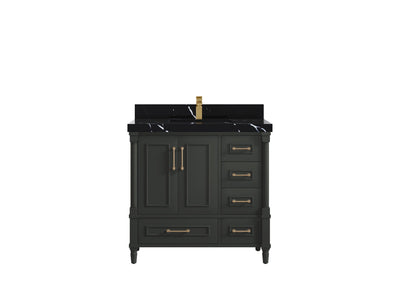 Aberdeen 36 in. W x 22 in. D Center Sink Bathroom Vanity - Willow Bath and Vanity