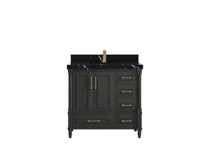 Aberdeen 36 in. W x 22 in. D Center Sink Bathroom Vanity - photo 8