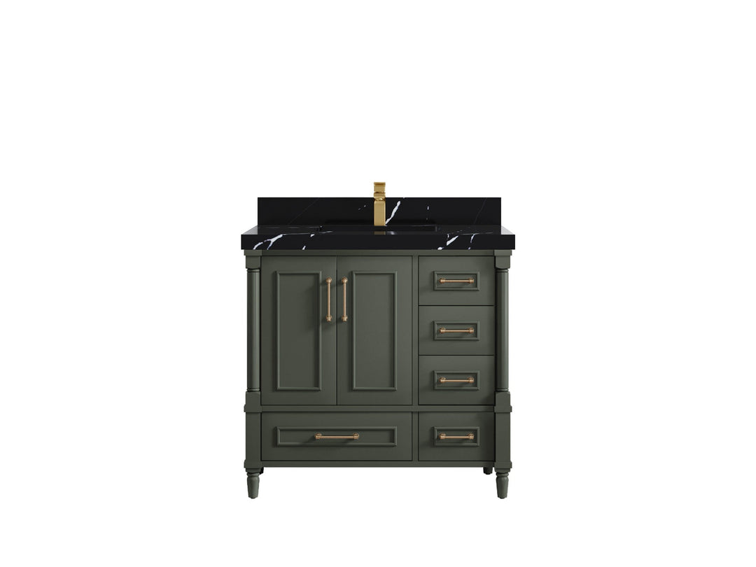 Aberdeen 36 in. W x 22 in. D Center Sink Bathroom Vanity - Willow Bath and Vanity