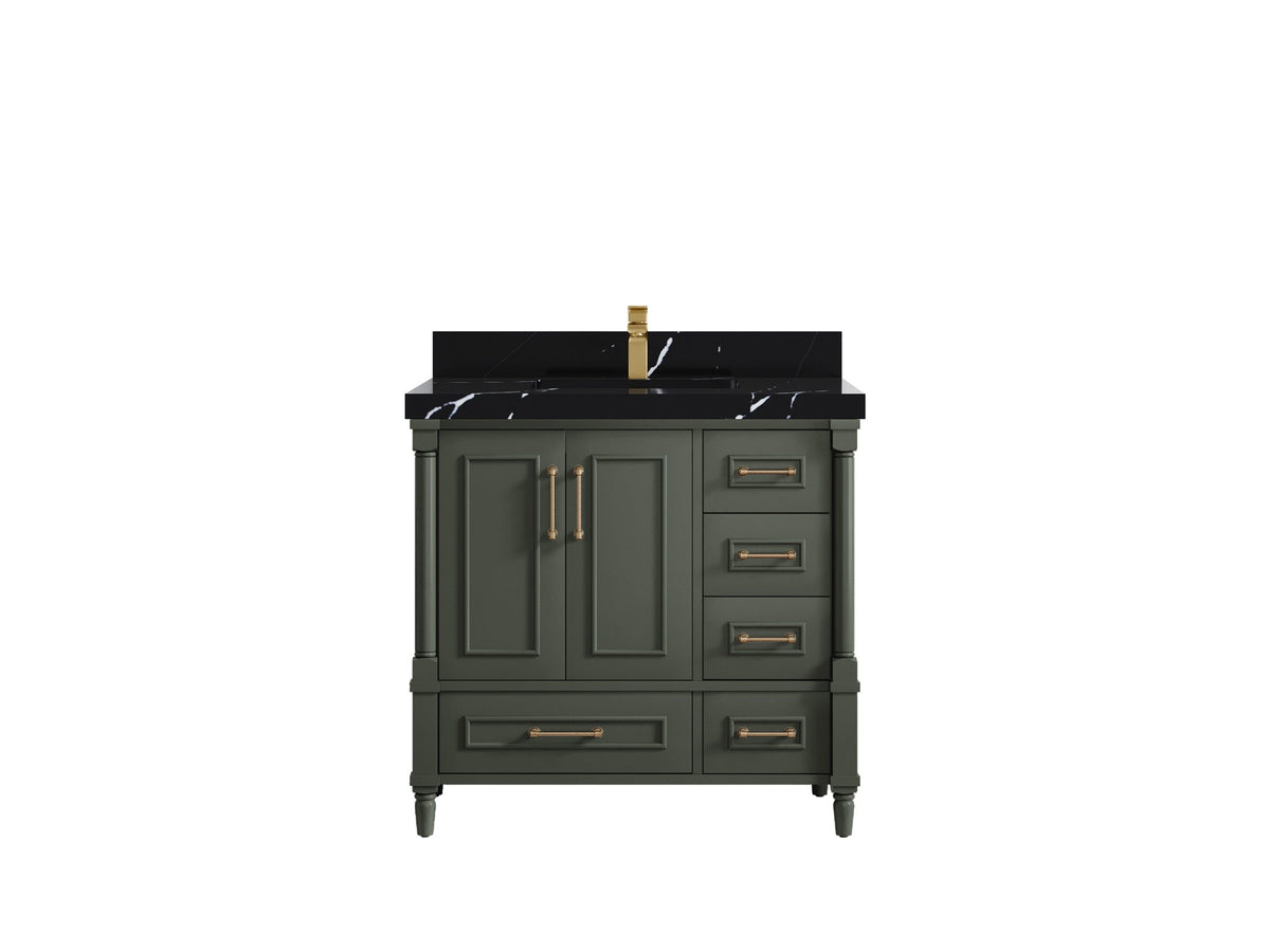 Aberdeen 36 in. W x 22 in. D Center Sink Bathroom Vanity - Willow Bath and Vanity