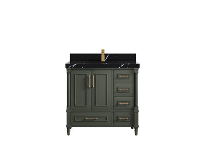 Aberdeen 36 in. W x 22 in. D Center Sink Bathroom Vanity - Willow Bath and Vanity