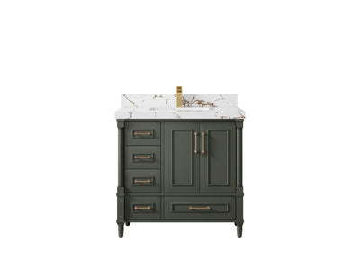Aberdeen 36 in. W x 22 in. D Center Sink Bathroom vanity - Willow Bath and Vanity