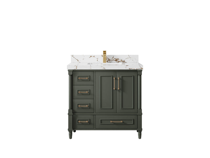Aberdeen 36 in. W x 22 in. D Center Sink Bathroom vanity - photo 36