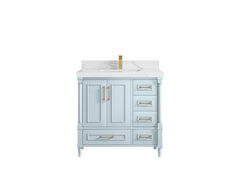 Aberdeen 36 in. W x 22 in. D Center Sink Bathroom Vanity - photo 10
