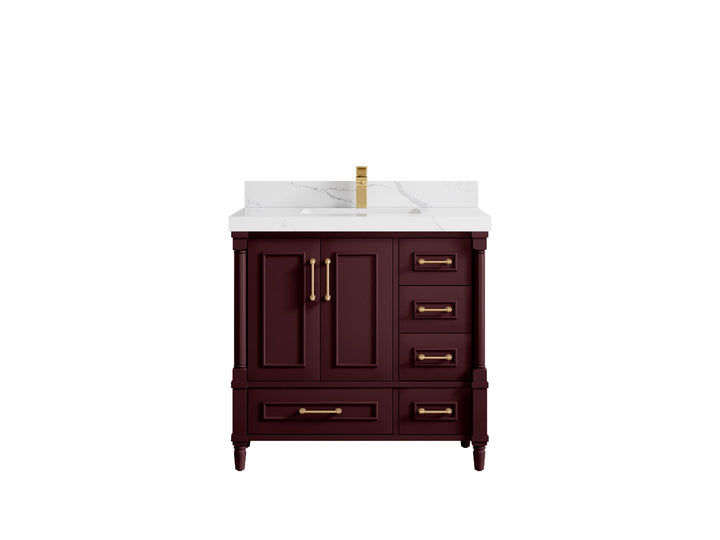 Aberdeen 36 in. W x 22 in. D Center Sink Bathroom Vanity - photo 18