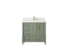 Aberdeen 36 in. W x 22 in. D Center Sink Bathroom Vanity - photo 42