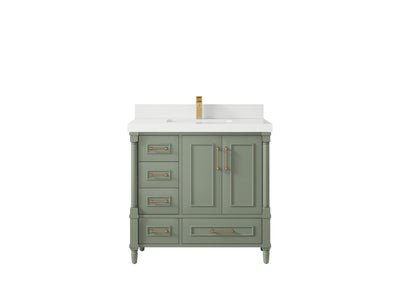 Aberdeen 36 in. W x 22 in. D Center Sink Bathroom Vanity - Willow Bath and Vanity