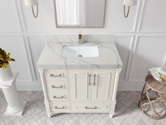 Aberdeen 36 in. W x 22 in. D Center Sink Bathroom Vanity - photo 41