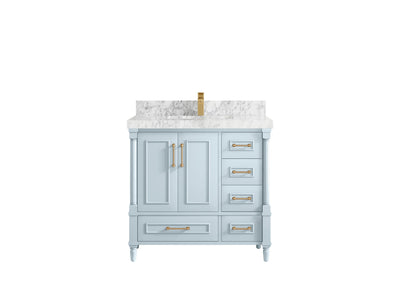 Aberdeen 36 in. W x 22 in. D Center Sink Bathroom Vanity - Willow Bath and Vanity
