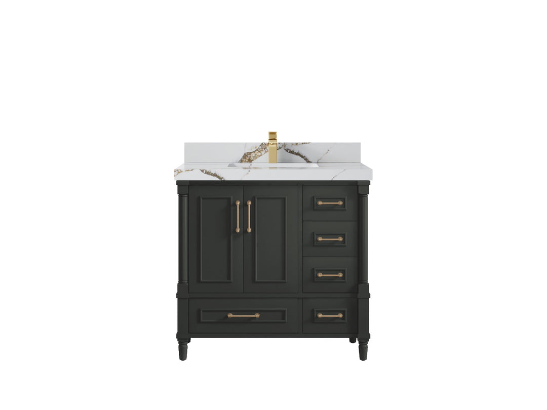 Aberdeen 36 in. W x 22 in. D Center Sink Bathroom Vanity - Willow Bath and Vanity