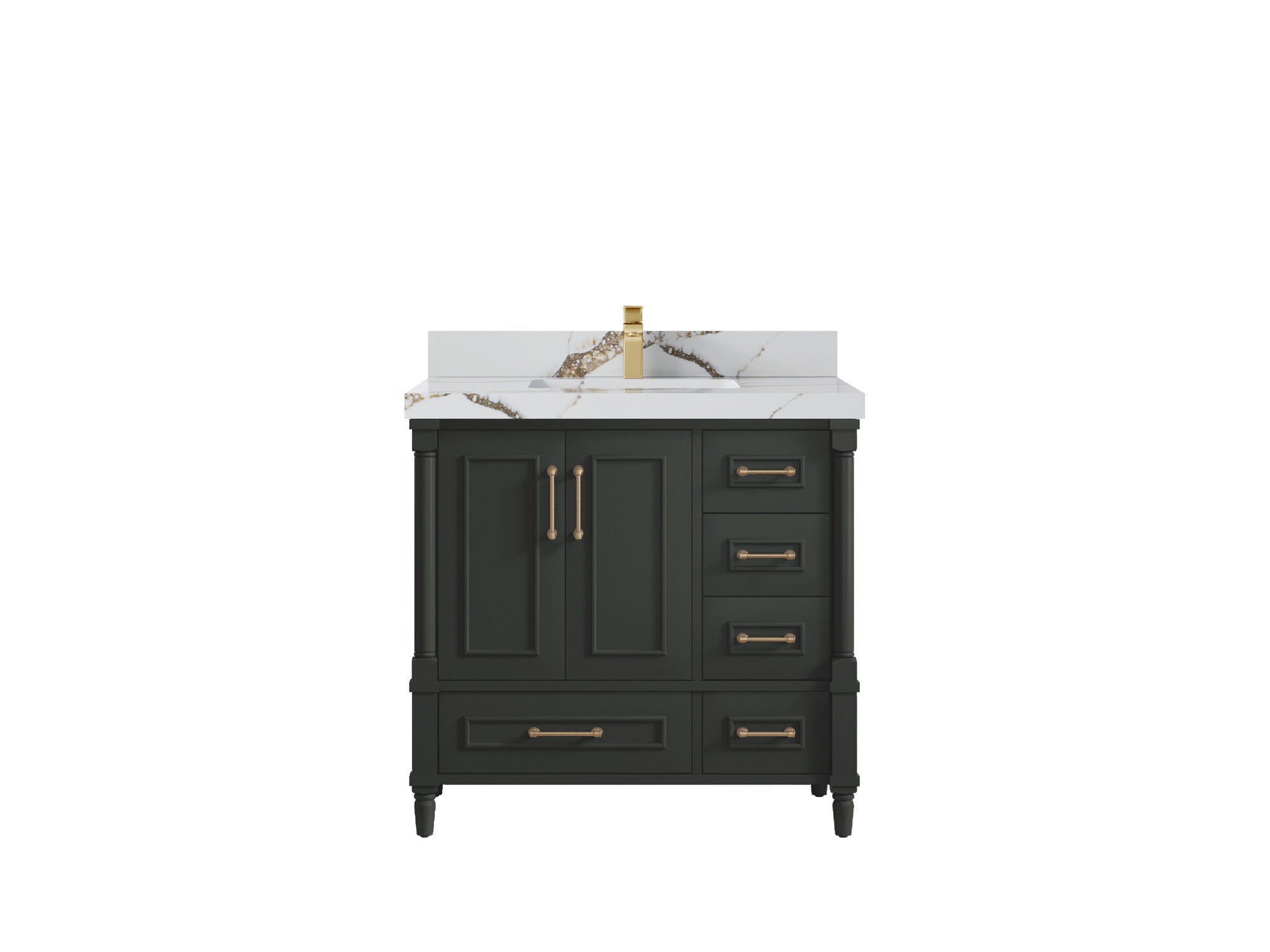 Aberdeen 36 in. W x 22 in. D Center Sink Bathroom Vanity - Willow Bath and Vanity