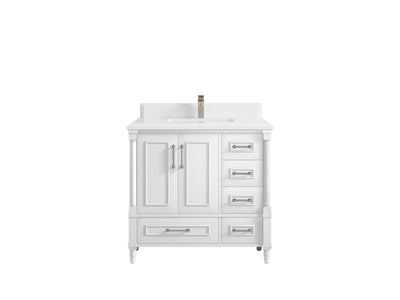 Aberdeen 36 in. W x 22 in. D Center Sink Bathroom Vanity - Willow Bath and Vanity