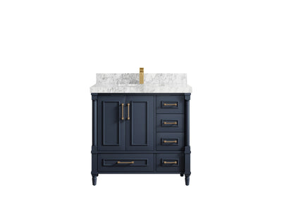 Aberdeen 36 in. W x 22 in. D Center Sink Bathroom Vanity - Willow Bath and Vanity