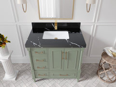 Aberdeen 36 in. W x 22 in. D Center Sink Bathroom Vanity - photo 11