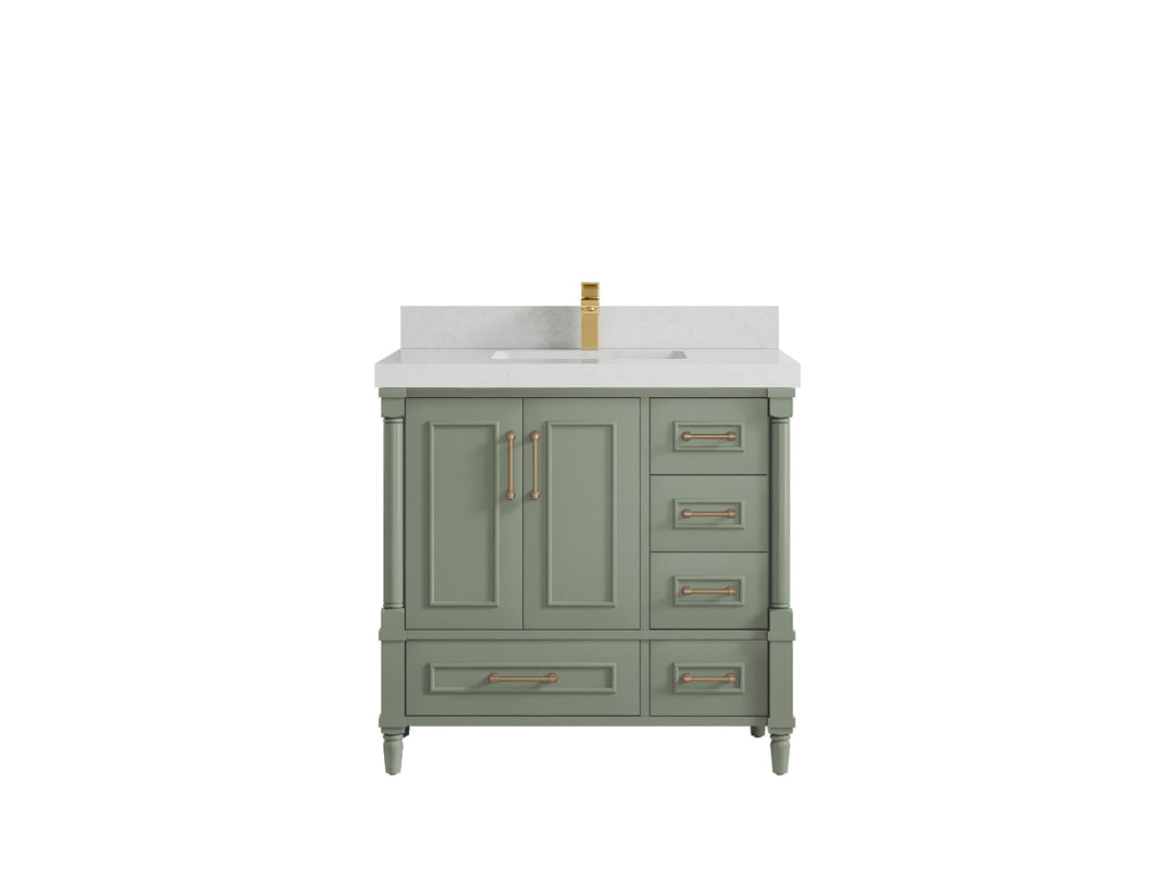 Aberdeen 36 in. W x 22 in. D Center Sink Bathroom Vanity - Willow Bath and Vanity