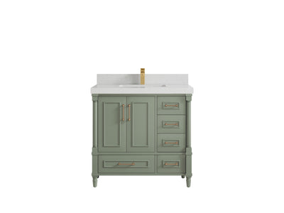 Aberdeen 36 in. W x 22 in. D Center Sink Bathroom Vanity - Willow Bath and Vanity