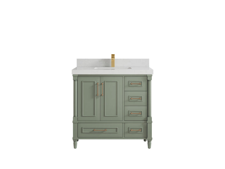 Aberdeen 36 in. W x 22 in. D Center Sink Bathroom Vanity - photo 18
