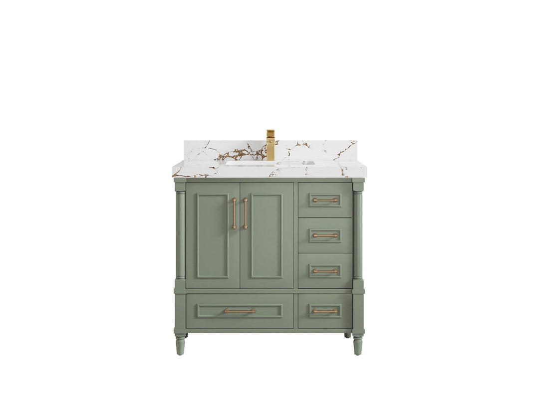 Aberdeen 36 in. W x 22 in. D Center Sink Bathroom Vanity - Willow Bath and Vanity