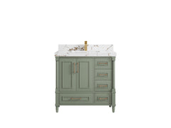 Aberdeen 36 in. W x 22 in. D Center Sink Bathroom Vanity - photo 34