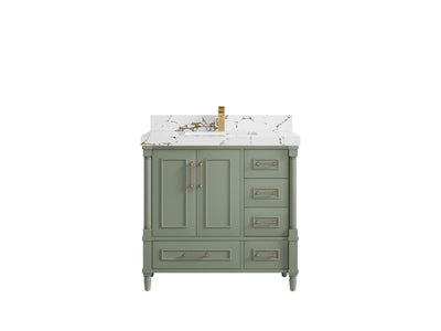 Aberdeen 36 in. W x 22 in. D Center Sink Bathroom Vanity - Willow Bath and Vanity