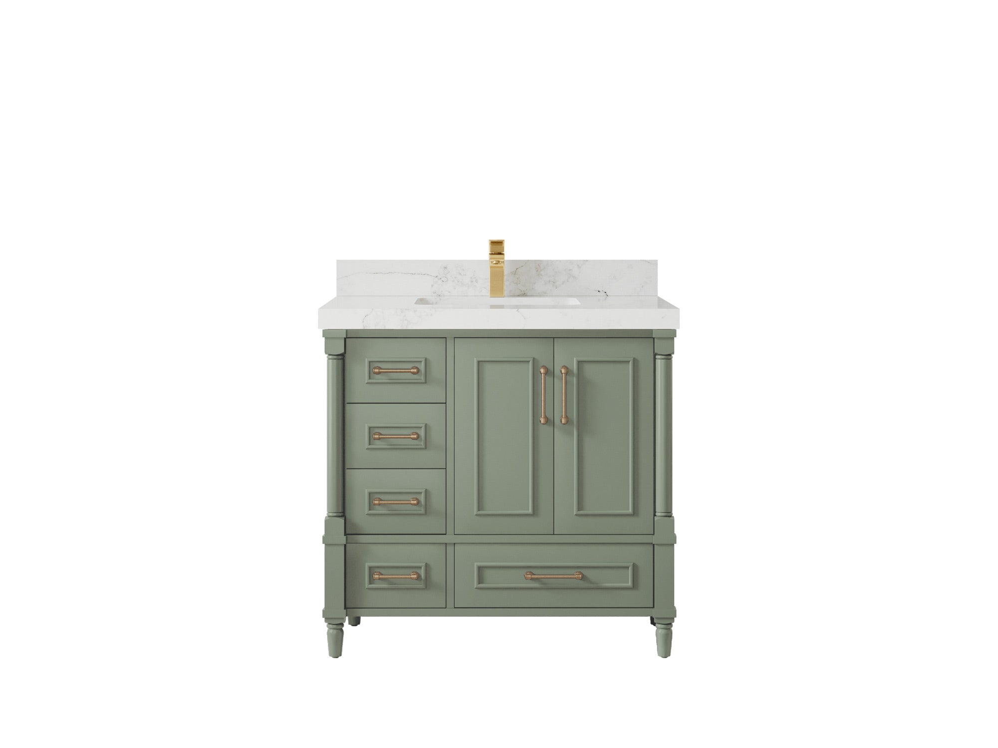 Aberdeen 36 in. W x 22 in. D Center Sink Bathroom Vanity - Willow Bath and Vanity