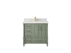 Aberdeen 36 in. W x 22 in. D Center Sink Bathroom Vanity - photo 18
