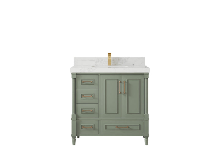 Aberdeen 36 in. W x 22 in. D Center Sink Bathroom Vanity - photo 18