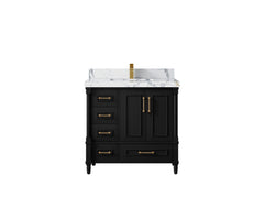 Aberdeen 36 in. W x 22 in. D Center Sink Bathroom Vanity - photo 16