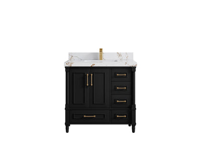 Aberdeen 36 in. W x 22 in. D Center Sink Bathroom Vanity - Willow Bath and Vanity