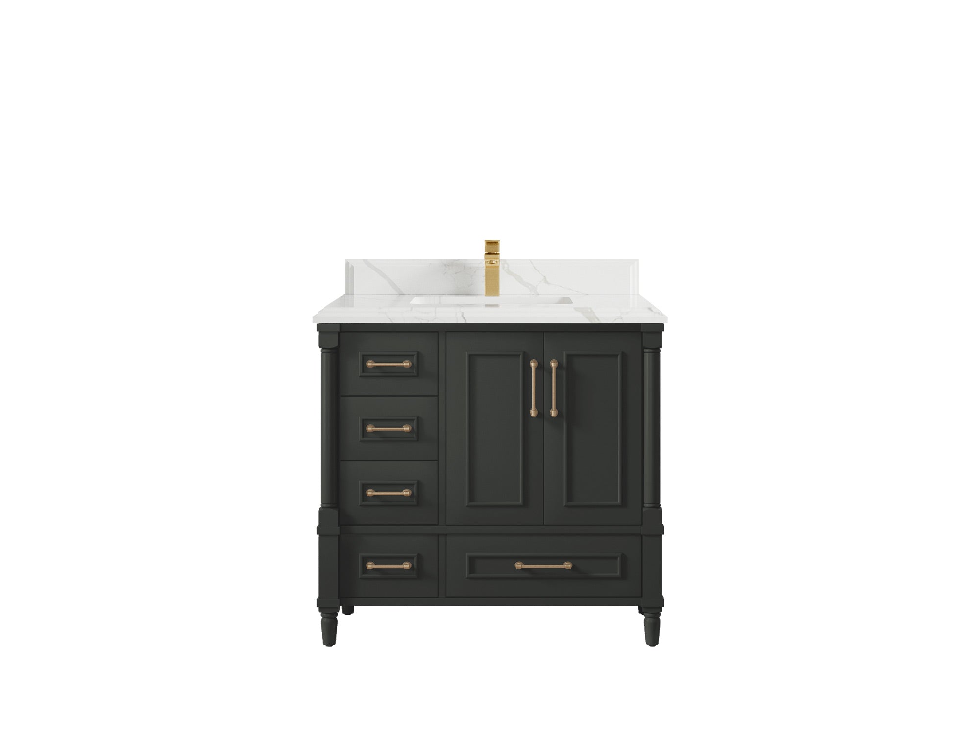 Aberdeen 36 in. W x 22 in. D Center Sink Bathroom Vanity - Willow Bath and Vanity