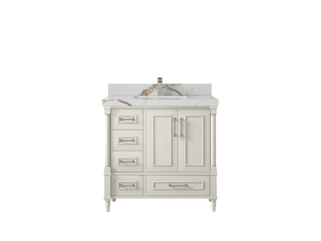 Aberdeen 36 in. W x 22 in. D Center Sink Bathroom Vanity - Willow Bath and Vanity