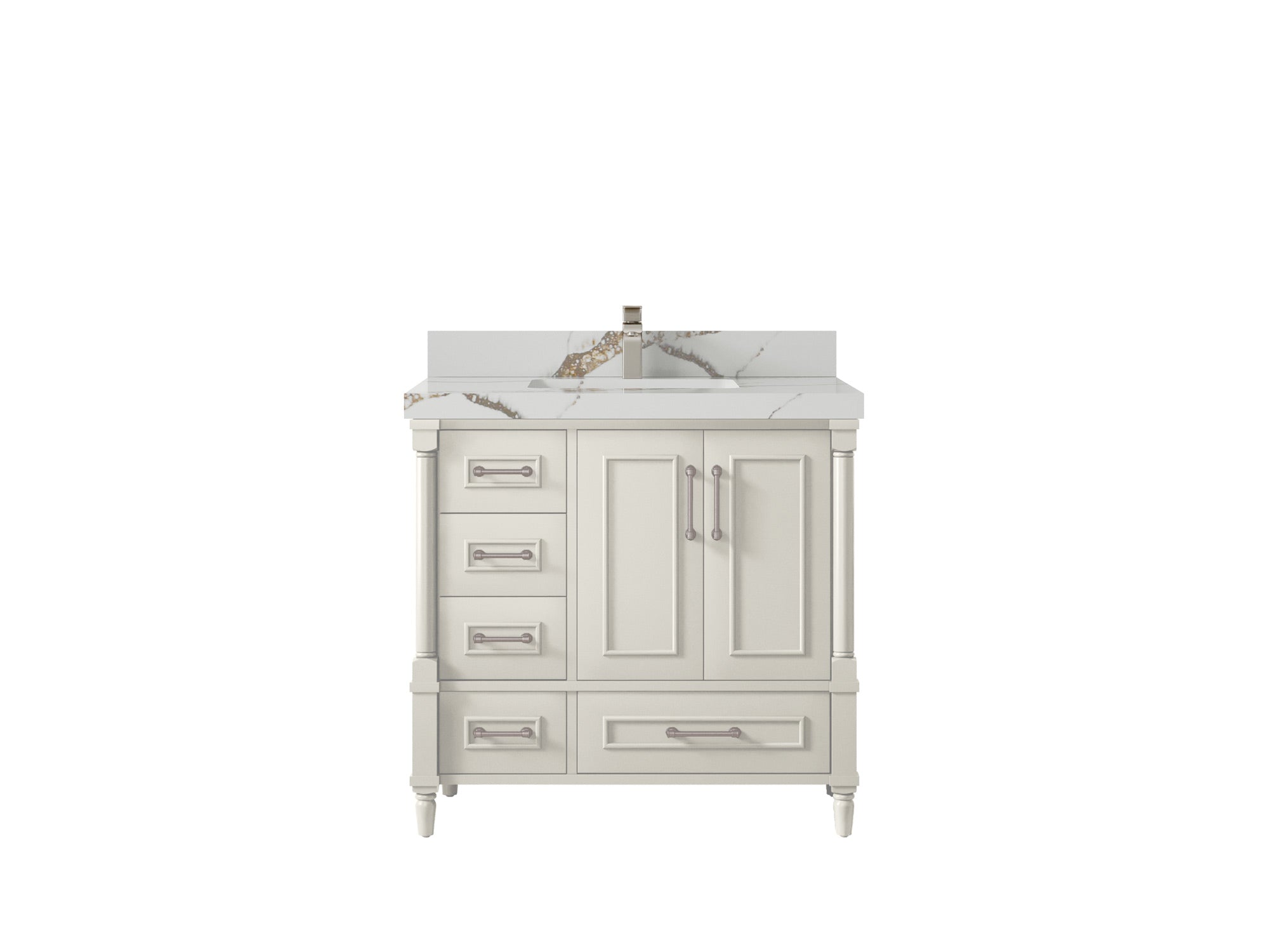 Aberdeen 36 in. W x 22 in. D Center Sink Bathroom Vanity - Willow Bath and Vanity