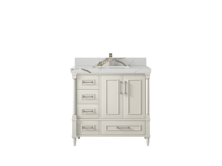 Aberdeen 36 in. W x 22 in. D Center Sink Bathroom Vanity - photo 14