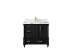 Aberdeen 36 in. W x 22 in. D Center Sink Bathroom Vanity - photo 40