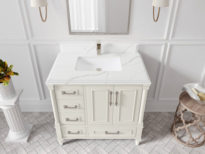 Aberdeen 36 in. W x 22 in. D Center Sink Bathroom Vanity - Willow Bath and Vanity