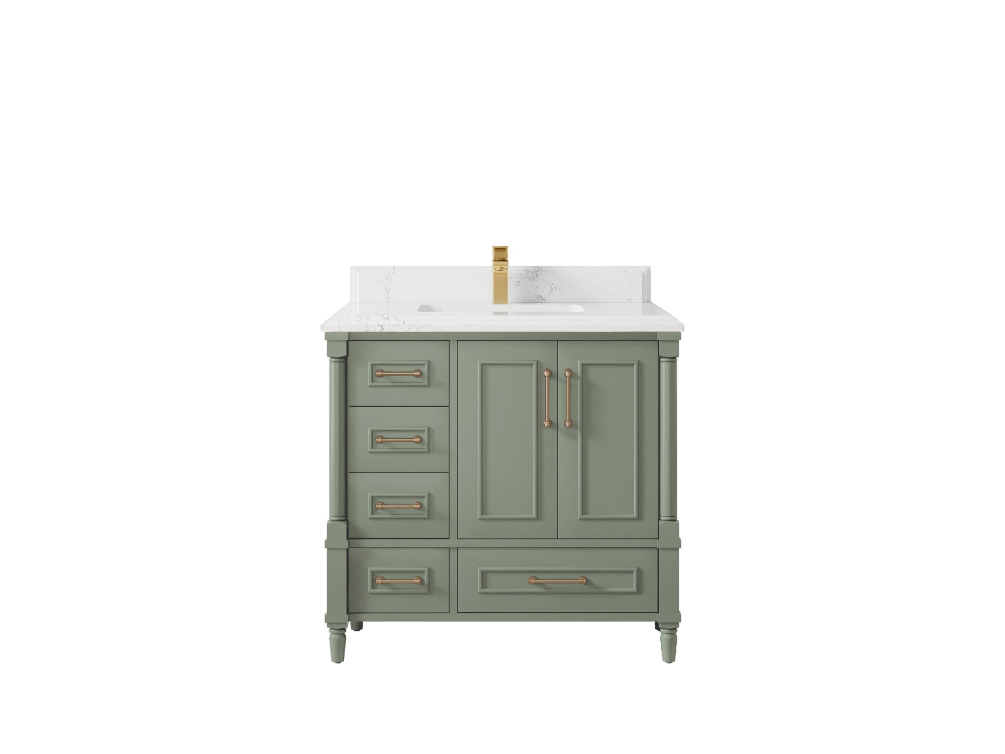 Aberdeen 36 in. W x 22 in. D Center Sink Bathroom Vanity - Willow Bath and Vanity