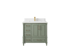 Aberdeen 36 in. W x 22 in. D Center Sink Bathroom Vanity - photo 24