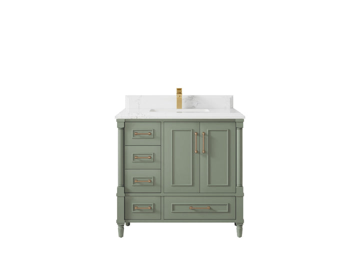 Aberdeen 36 in. W x 22 in. D Center Sink Bathroom Vanity - photo 24