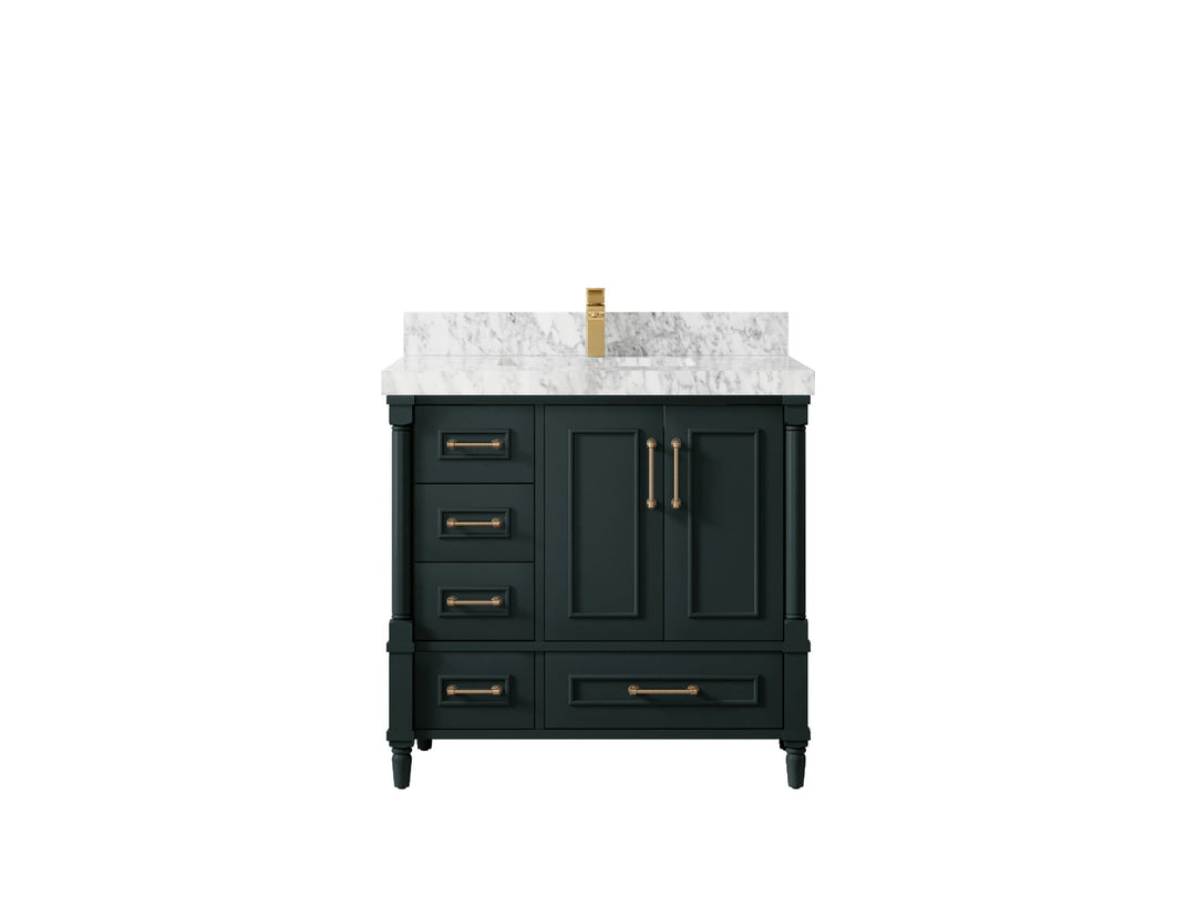 Aberdeen 36 in. W x 22 in. D Center Sink Bathroom Vanity - Willow Bath and Vanity