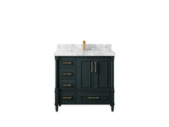 Aberdeen 36 in. W x 22 in. D Center Sink Bathroom Vanity - photo 8