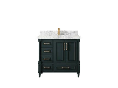 Aberdeen 36 in. W x 22 in. D Center Sink Bathroom Vanity - Willow Bath and Vanity