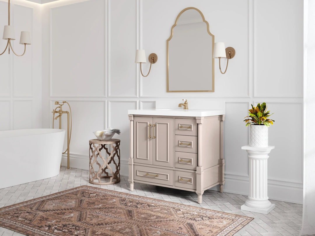 Aberdeen 36 in. W x 22 in. D Center Sink Bathroom Vanity - Willow Bath and Vanity