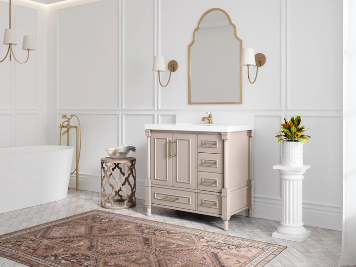 Aberdeen 36 in. W x 22 in. D Center Sink Bathroom Vanity - photo 2