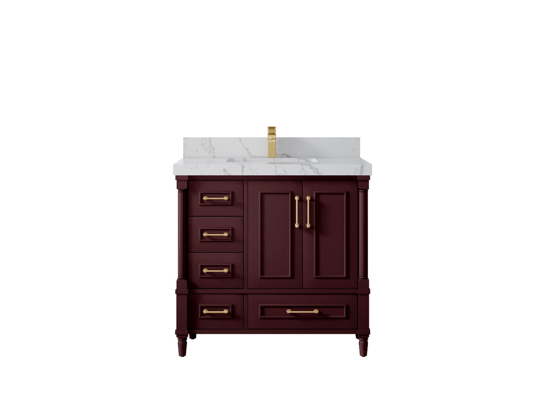 Aberdeen 36 in. W x 22 in. D Center Sink Bathroom Vanity - Willow Bath and Vanity