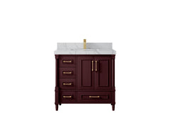 Aberdeen 36 in. W x 22 in. D Center Sink Bathroom Vanity - photo 47