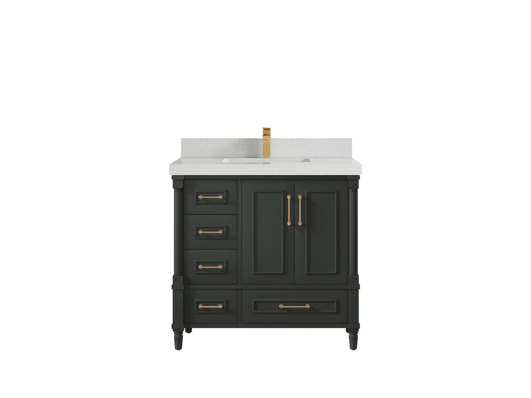 Aberdeen 36 in. W x 22 in. D Center Sink Bathroom Vanity - Willow Bath and Vanity