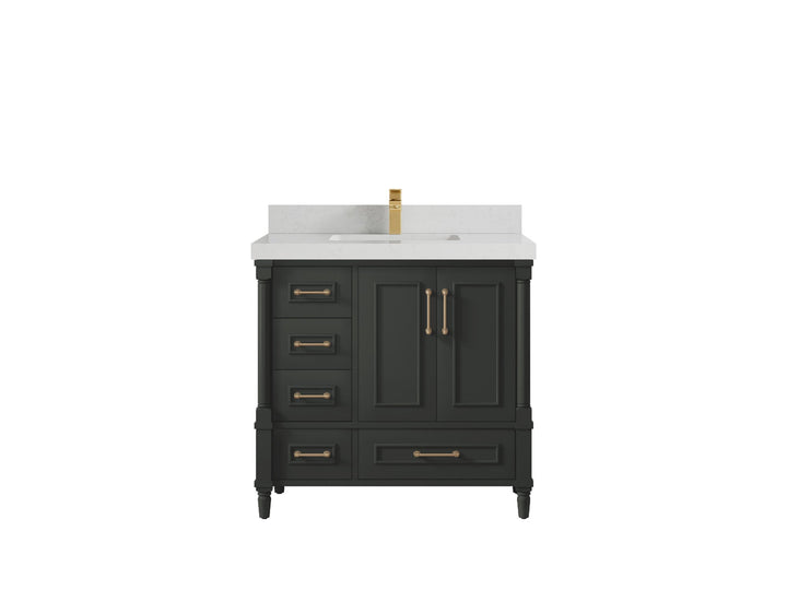Aberdeen 36 in. W x 22 in. D Center Sink Bathroom Vanity - photo 10