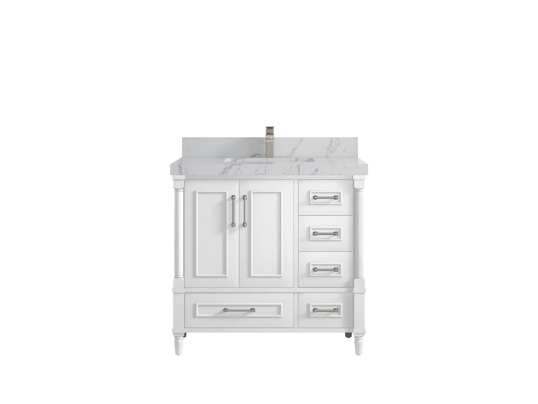 Aberdeen 36 in. W x 22 in. D Center Sink Bathroom Vanity - Willow Bath and Vanity