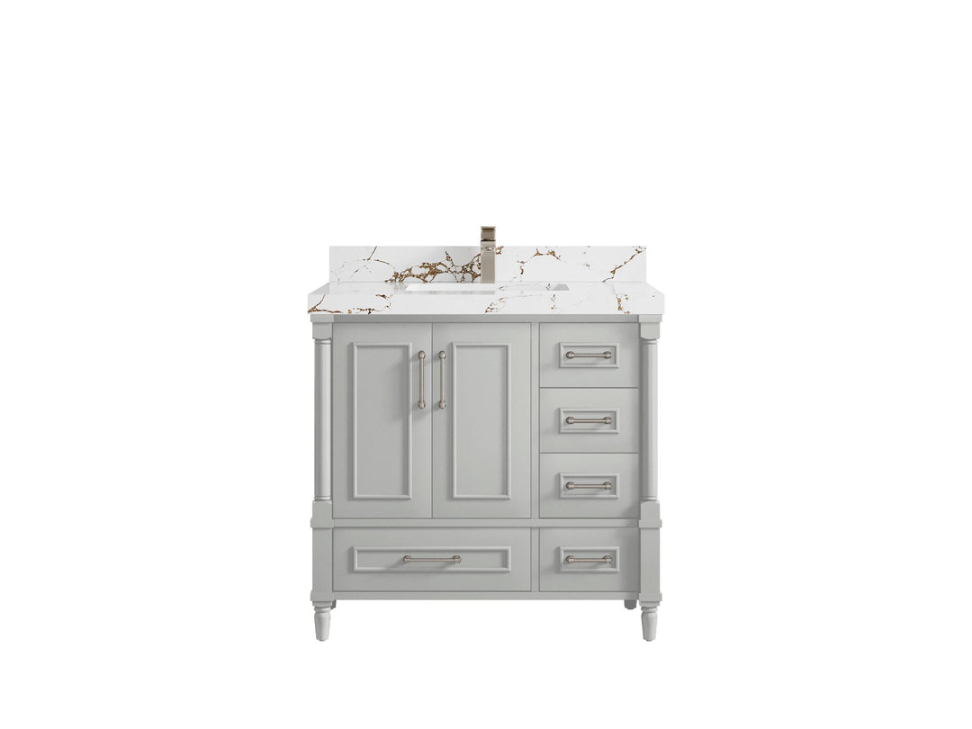 Aberdeen 36 in. W x 22 in. D Center Sink Bathroom Vanity - Willow Bath and Vanity