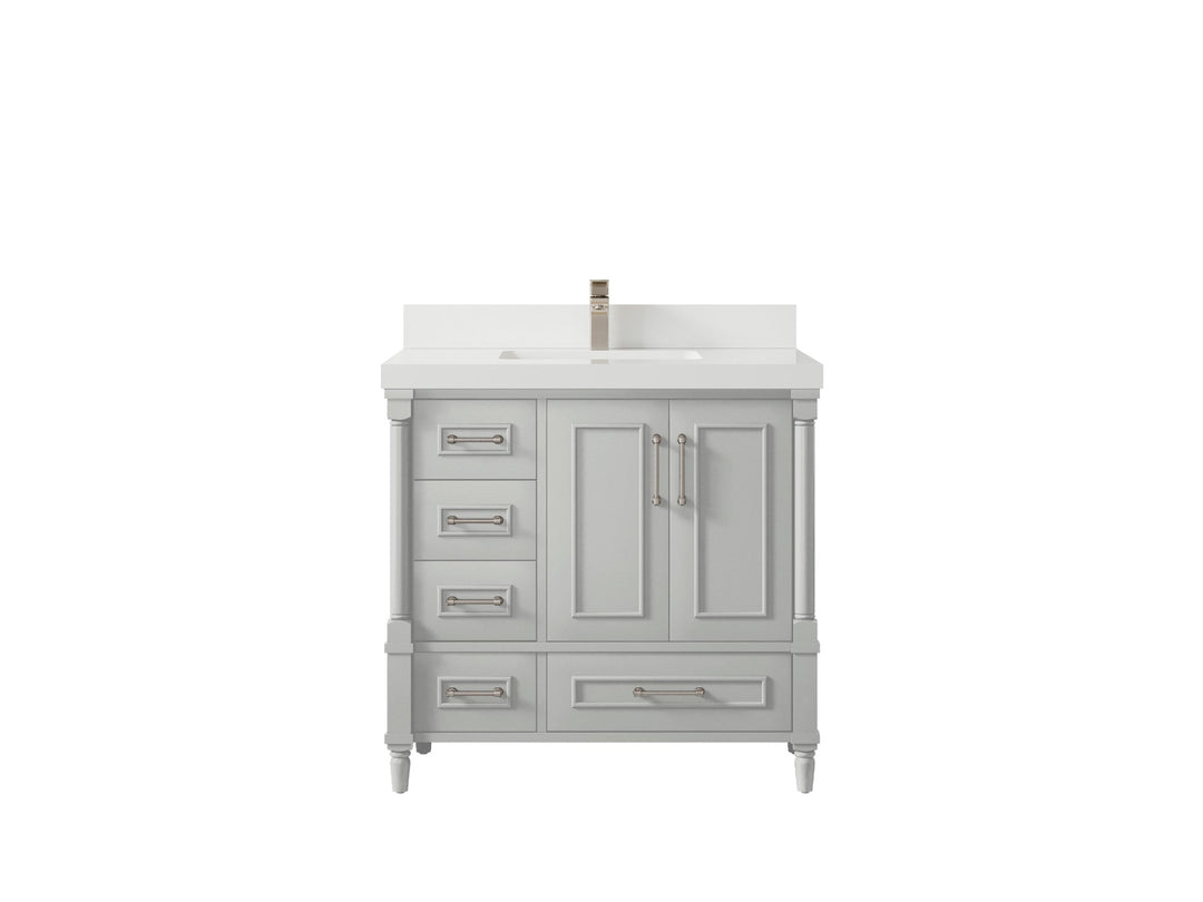 Aberdeen 36 in. W x 22 in. D Center Sink Bathroom Vanity - Willow Bath and Vanity